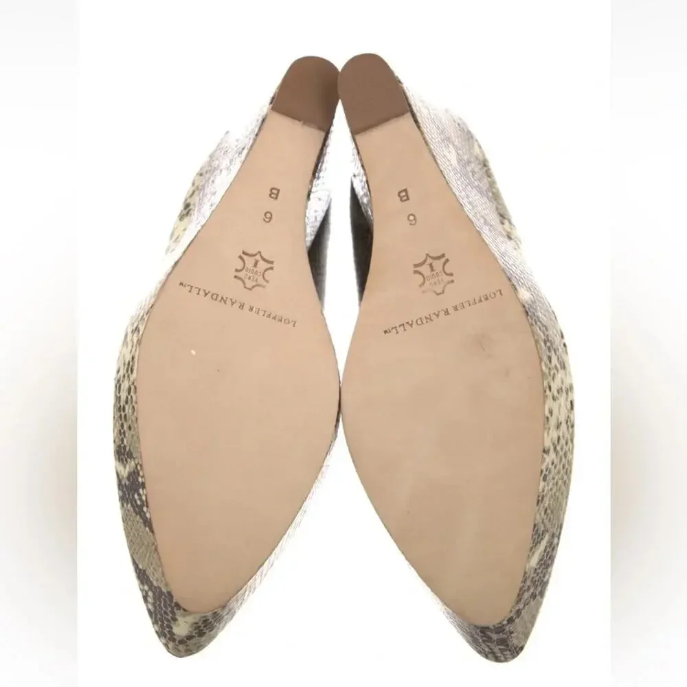 LOEFFLER RANDALL Patent Leather Animal Print Pumps Size: 6 New